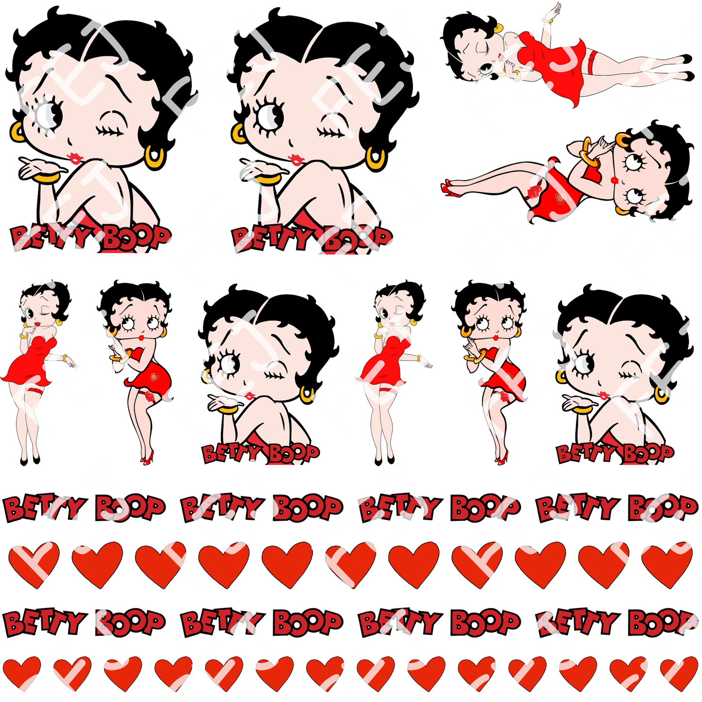 BETTY UV DTF SHEET