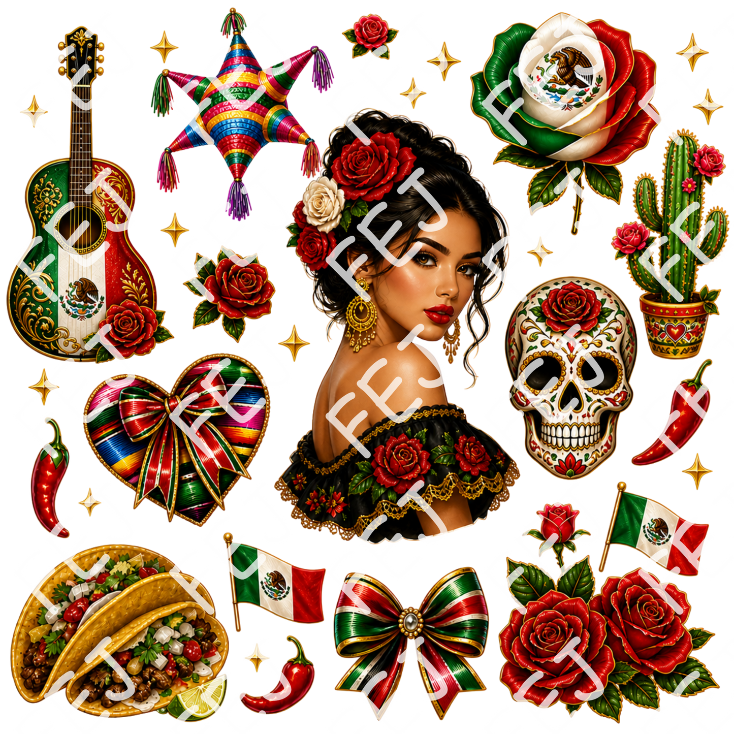 MEXICO UV DTF SHEET