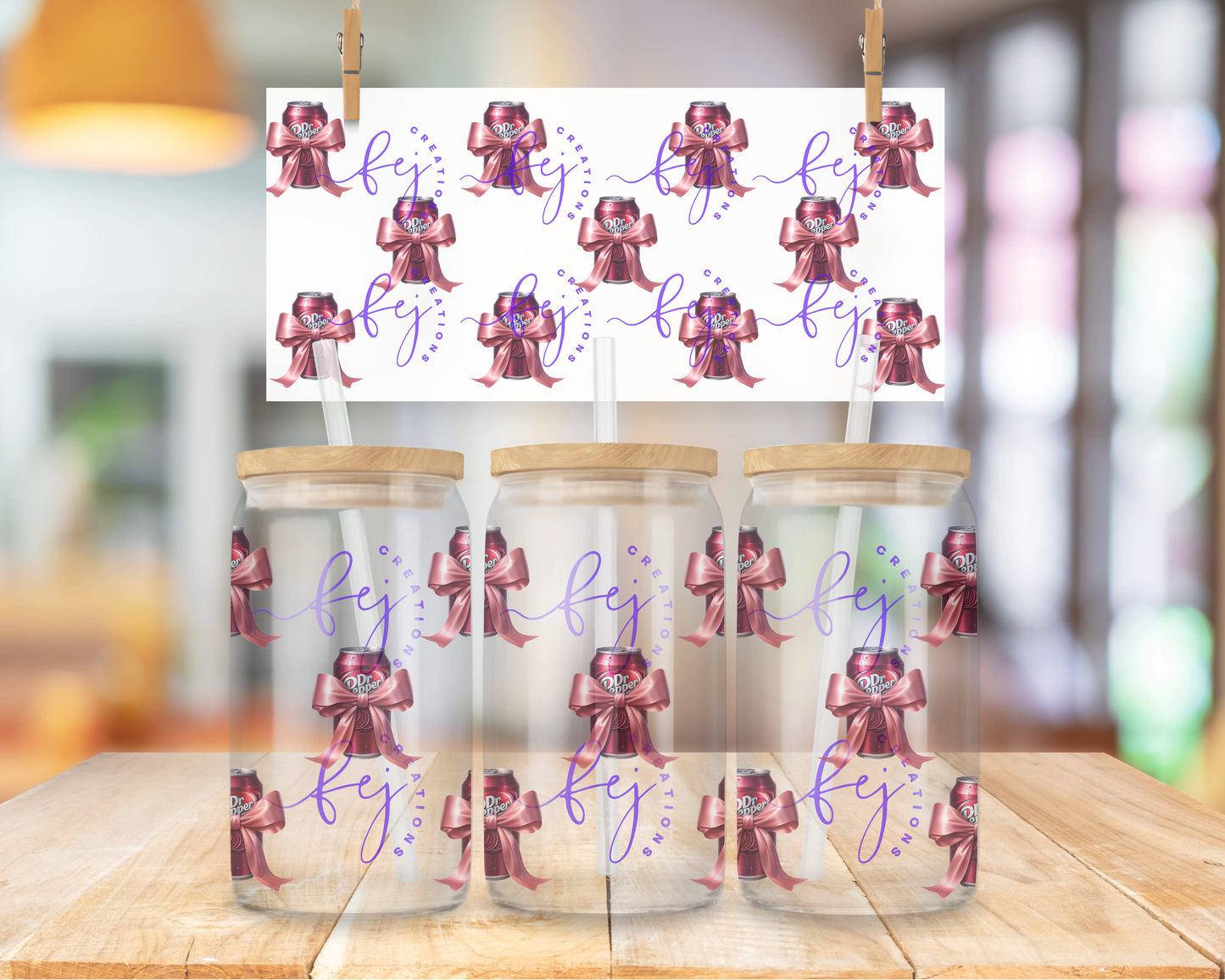 Dr Soda 16oz UV DTF Cup Wrap