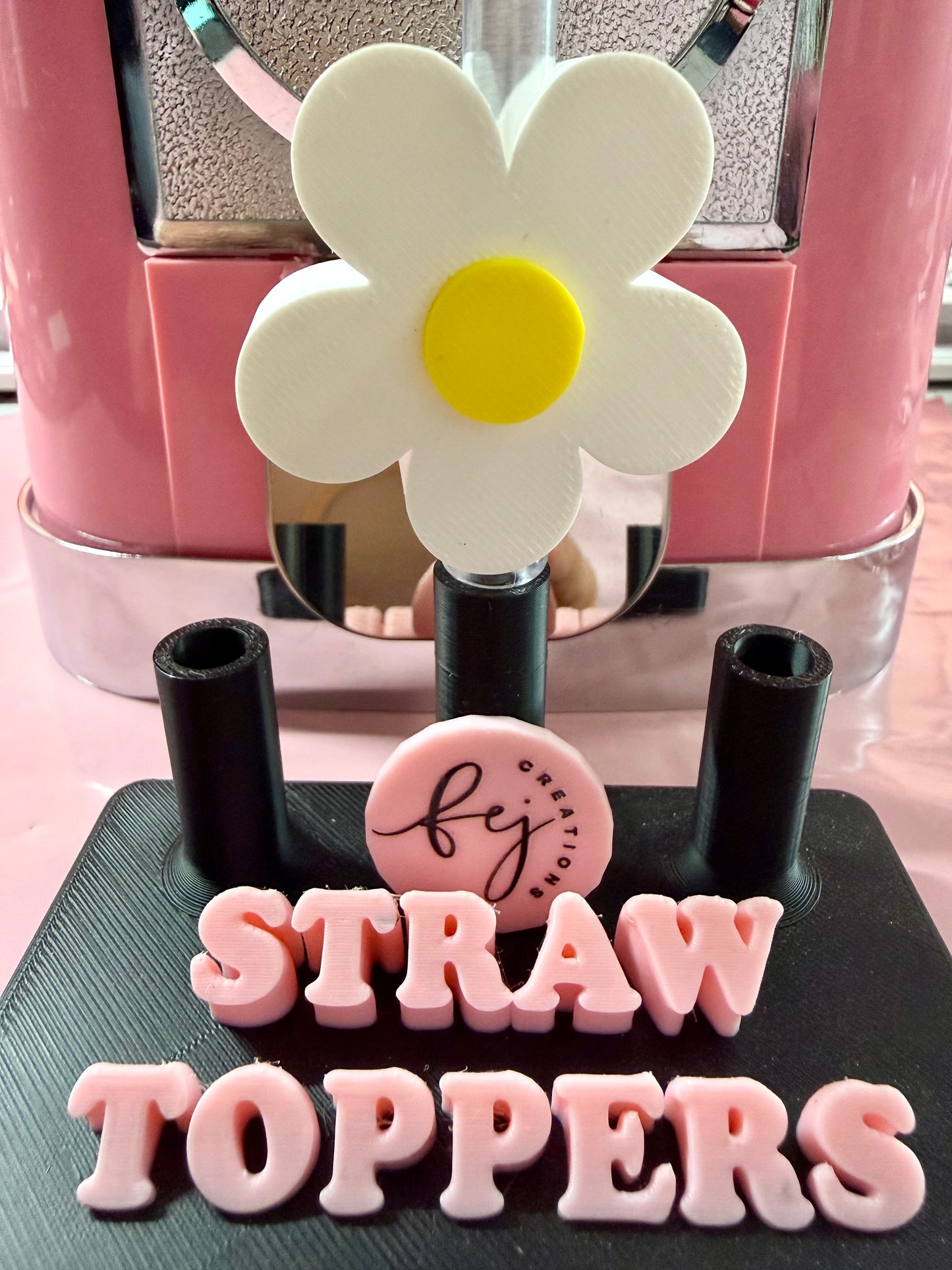 Daisy Straw Topper