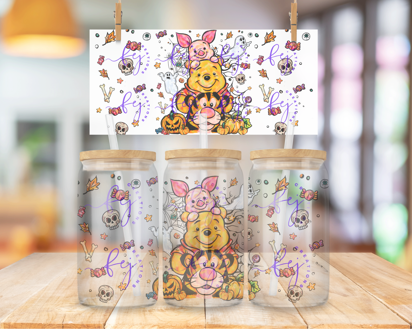 Hundred Acre Haunt 16oz UV DTF Cup Wrap
