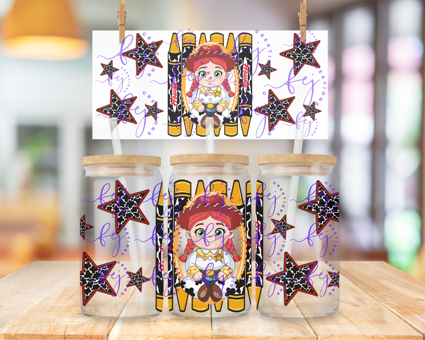 Little Cowgirl Cutie 16oz UV DTF Cup Wrap