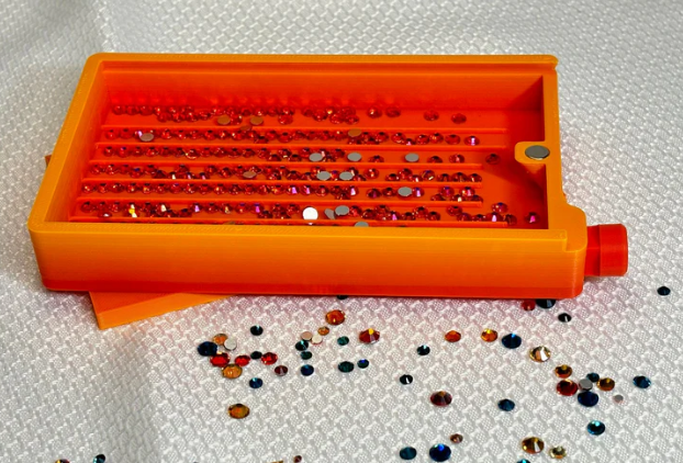 Custom Rhinestone Tray Lid UV DTF Decal