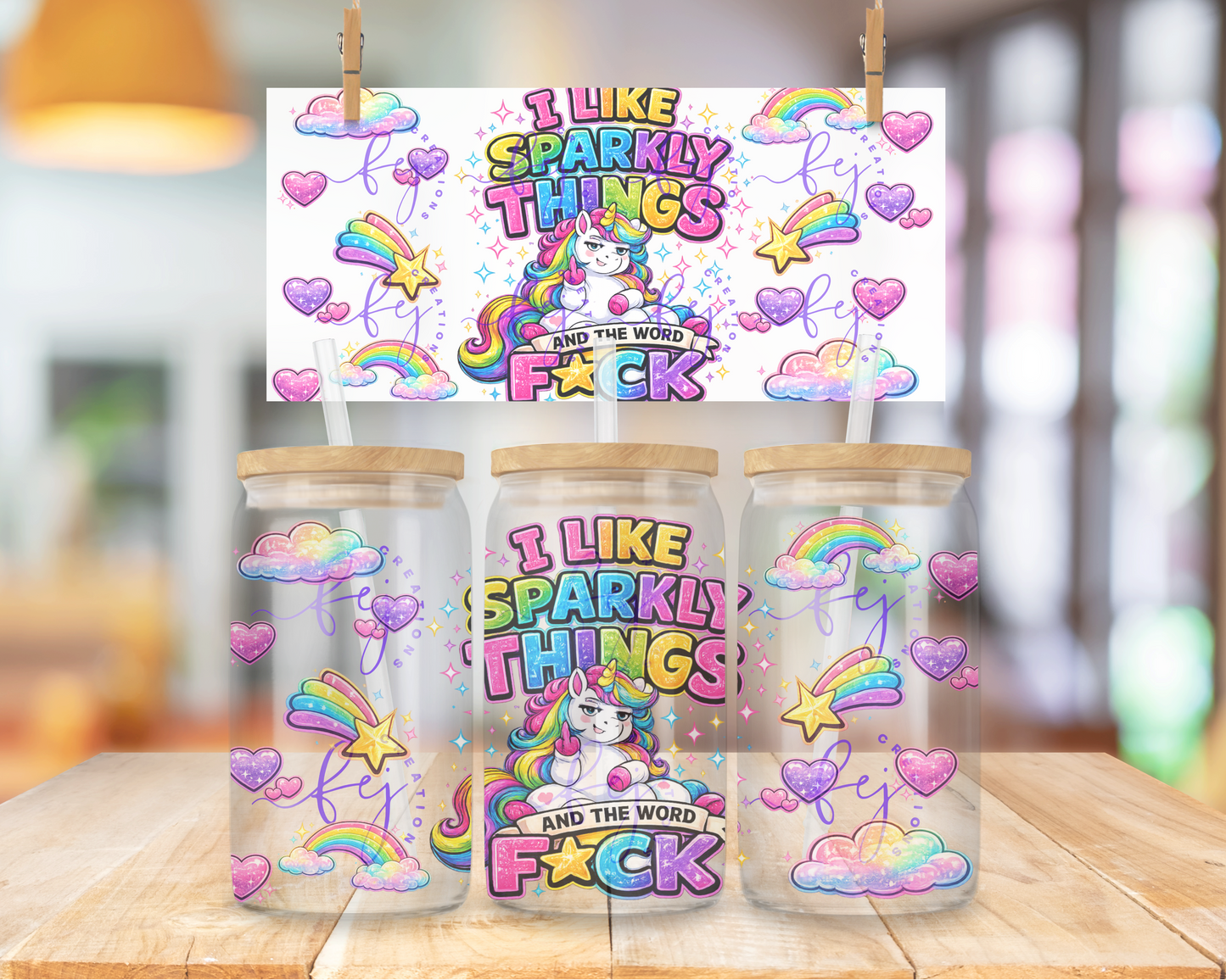 Magically Unfiltered 16oz UV DTF Cup Wrap