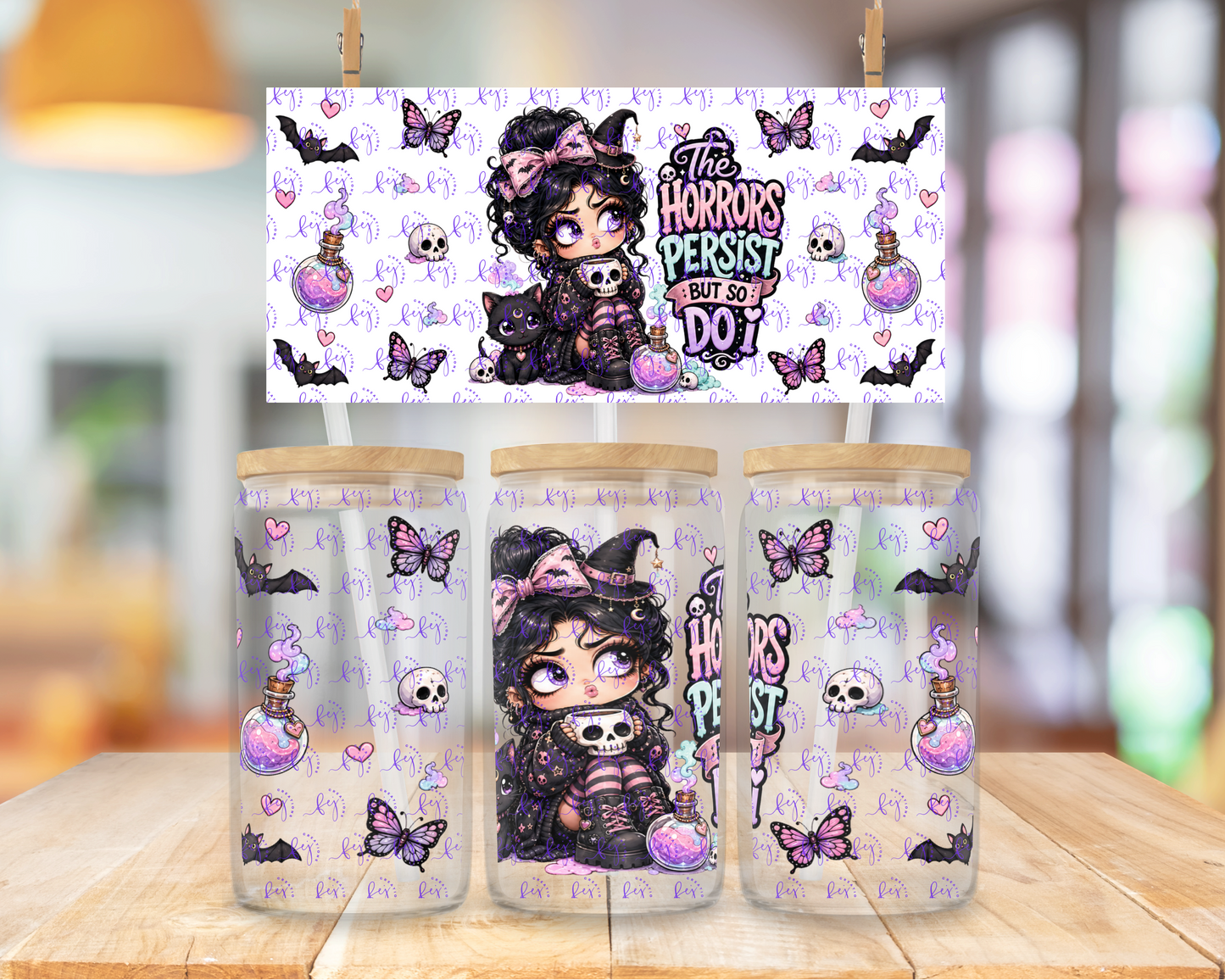 Pastel Gothic Cutie 16oz UV DTF Cup Wrap