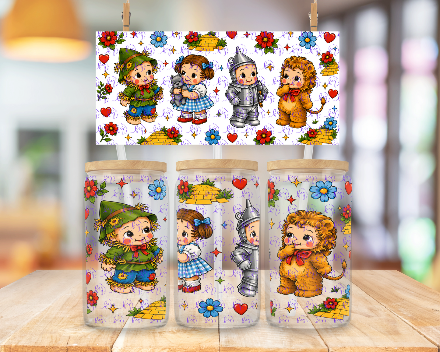 Storybook Emerald Adventure 16oz UV DTF Cup Wrap