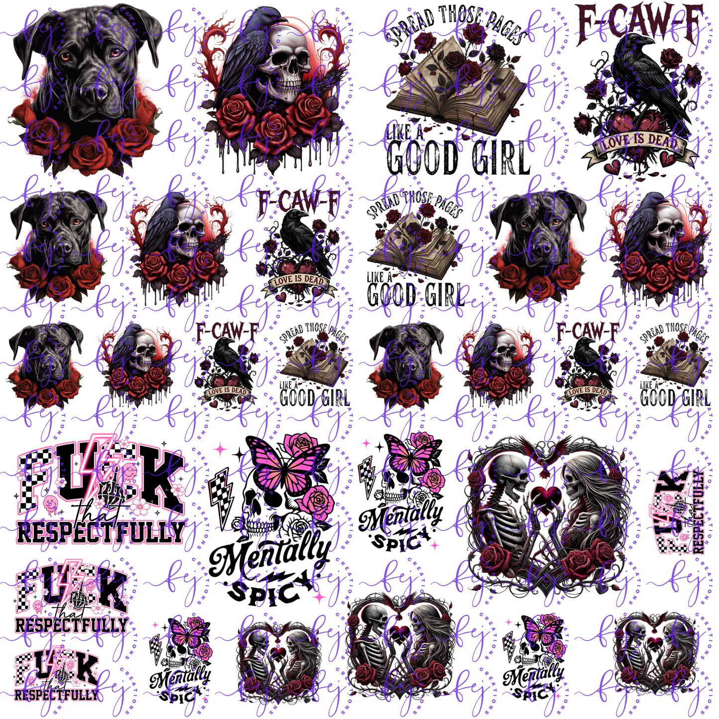 The Dark Side UV DTF SHEET