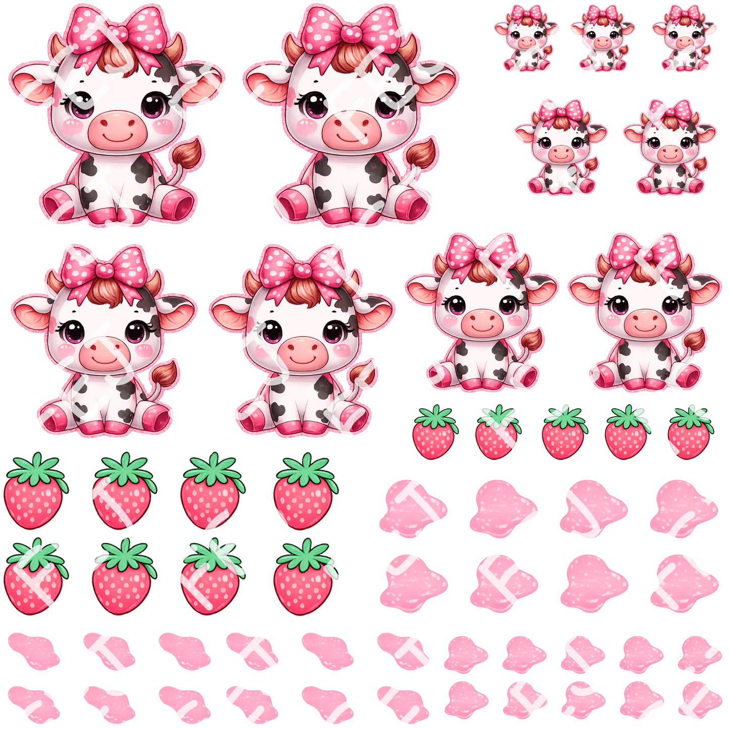 PINK MOO UV DTF SHEET