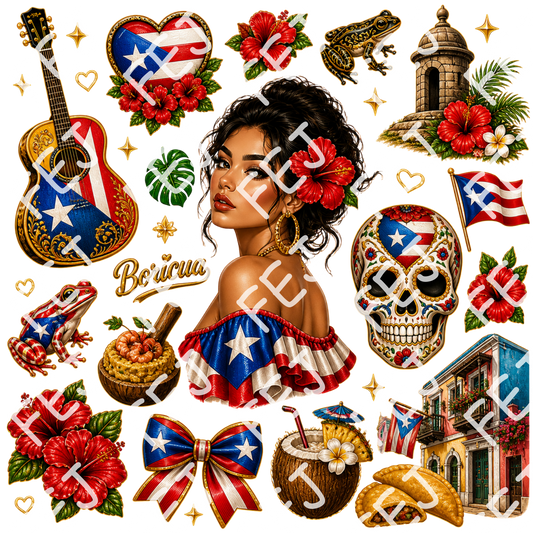 BORICUA UV DTF SHEET