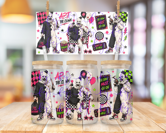 Admit One To Hell 16oz UV DTF Cup Wrap