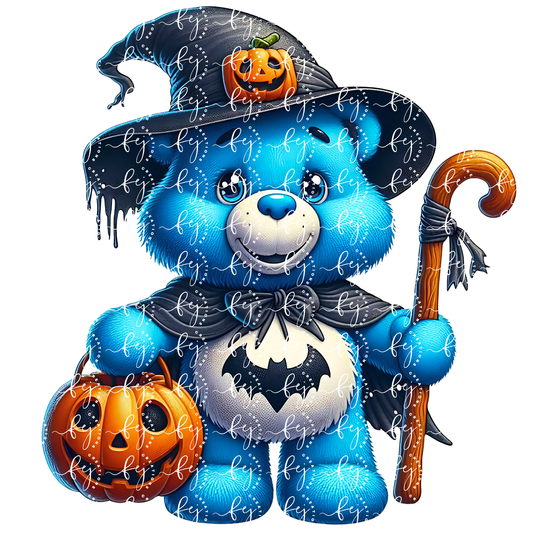 Batty Witch Bear UV DTF Decal