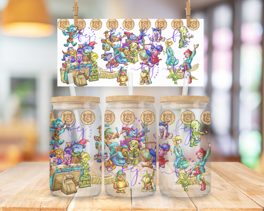 Bear Storybook 16oz UV DTF Cup Wrap