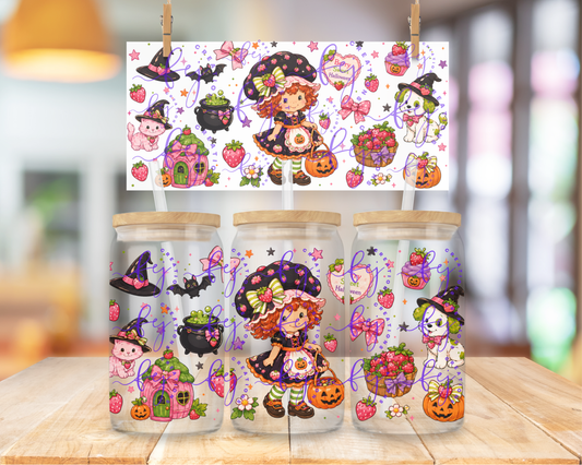 Berry Sweet Haunts 16oz UV DTF Cup Wrap