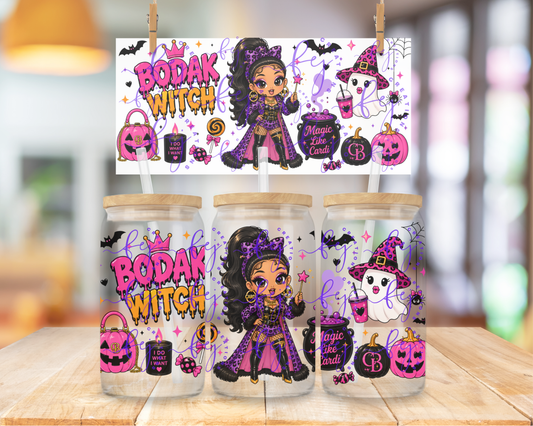 Bodak Witch 16oz UV DTF Cup Wrap