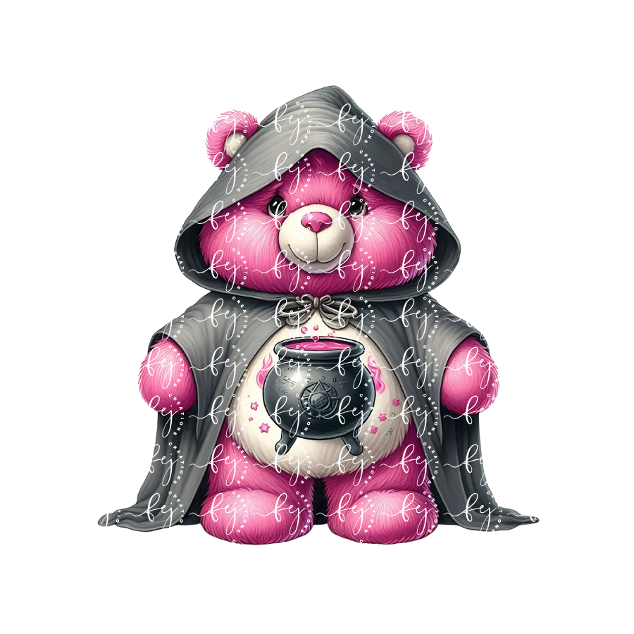 Bubble Brew Bear UV DTF Decal