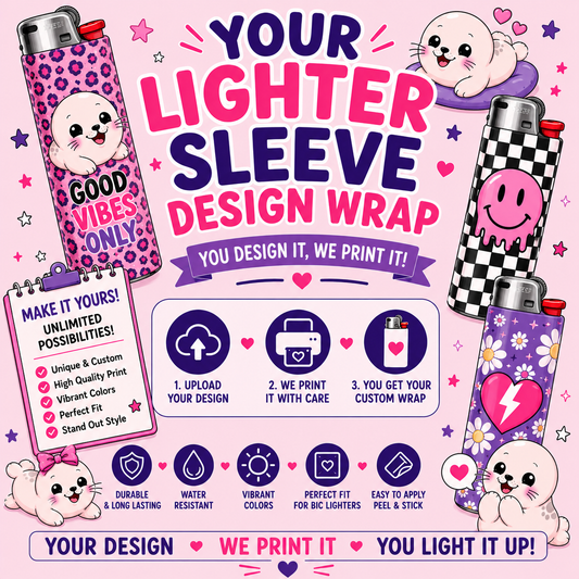 Your Lighter Sleeve Design Wrap (We Print It)
