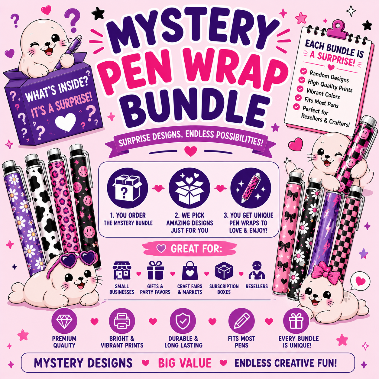 20 Mystery Pen Wrap Bundle
