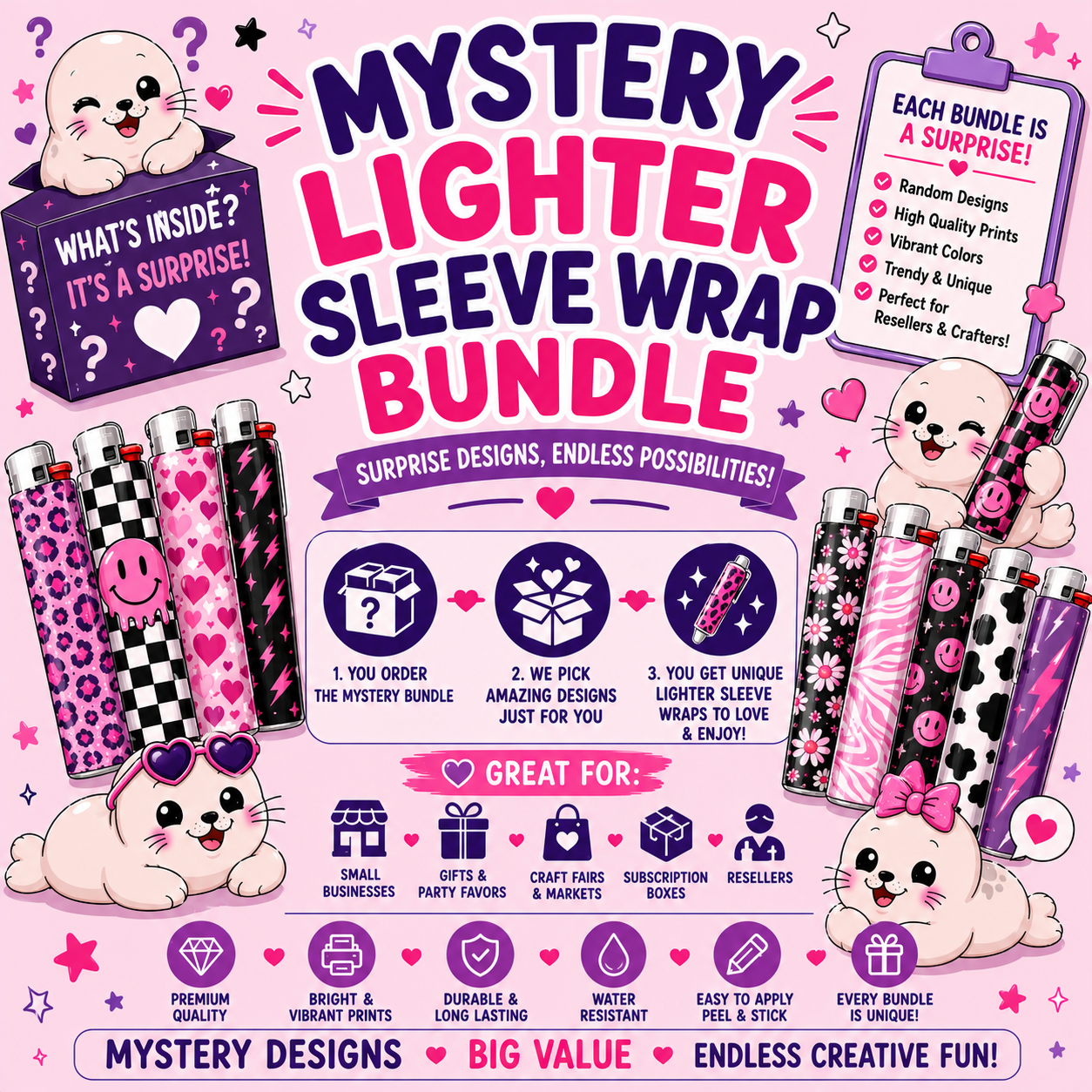 Mystery Lighter Sleeve Wrap Bundle