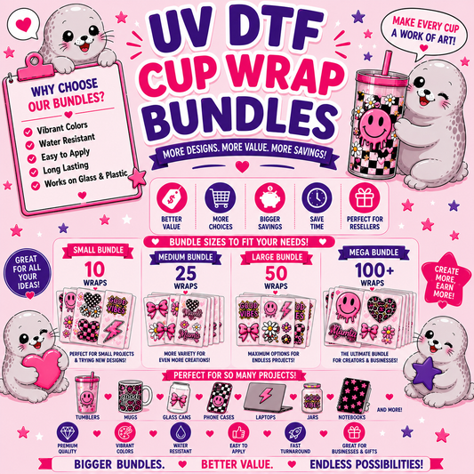 16oz UVDTF Cup Wrap Mystery Bundle
