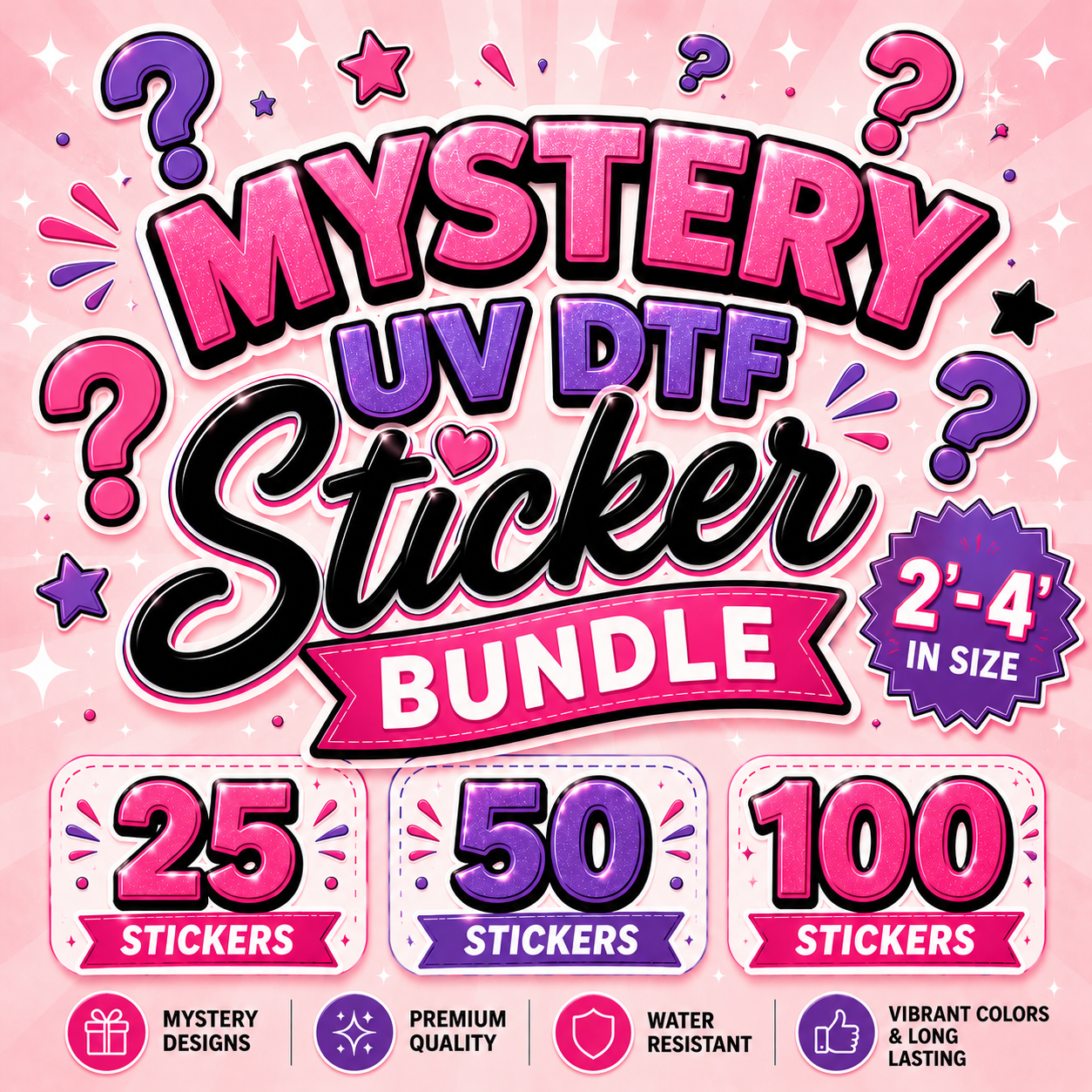 Mystery UV DTF Sticker Bundle