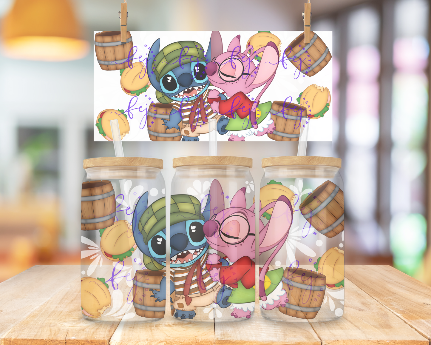 Chavo Alien Couple 16oz UV DTF Cup Wrap