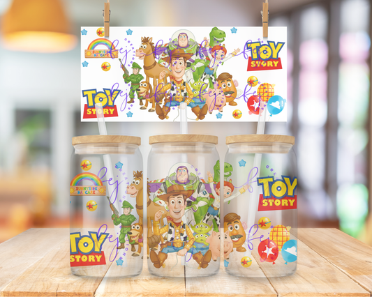 Cowboy Toy Adventure 16oz UV DTF Cup Wrap