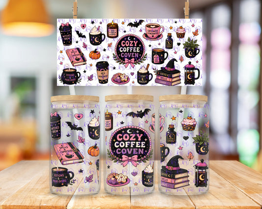 Cozzy Coffee Coven 16oz UV DTF Cup Wrap
