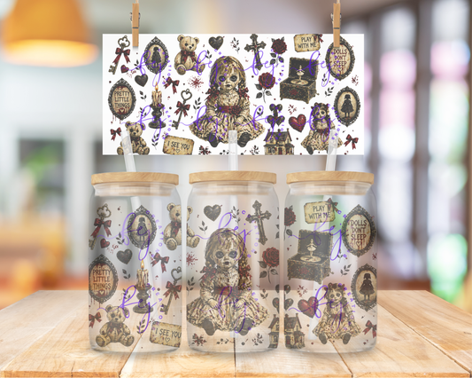 Dolls Don't Sleep 16oz UV DTF Cup Wrap