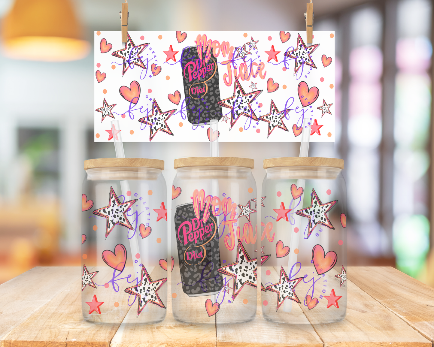 Dr Soda Mom Juice 16oz UV DTF Cup Wrap