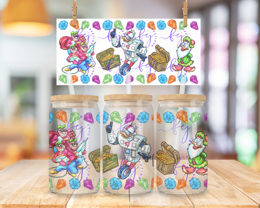 Duck Cartoon Adventure 16oz UV DTF Cup Wrap