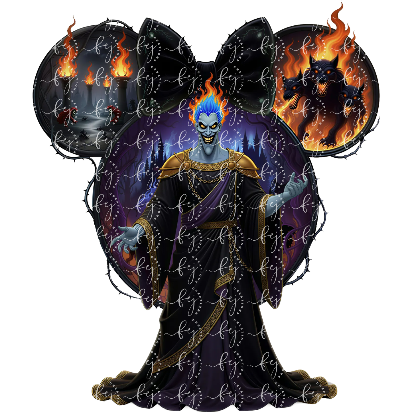 Flames of The Underworld UV DTF Decal