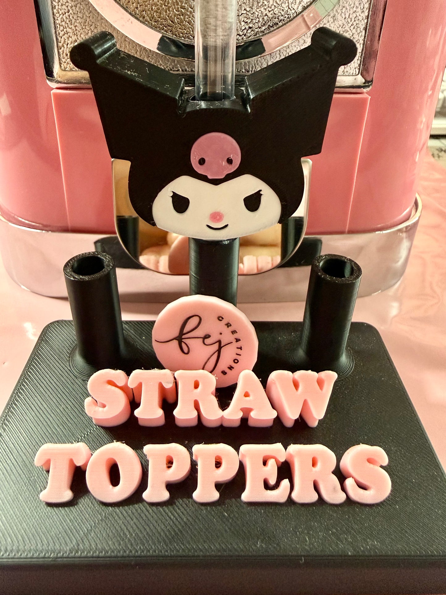Kuromi Straw Topper