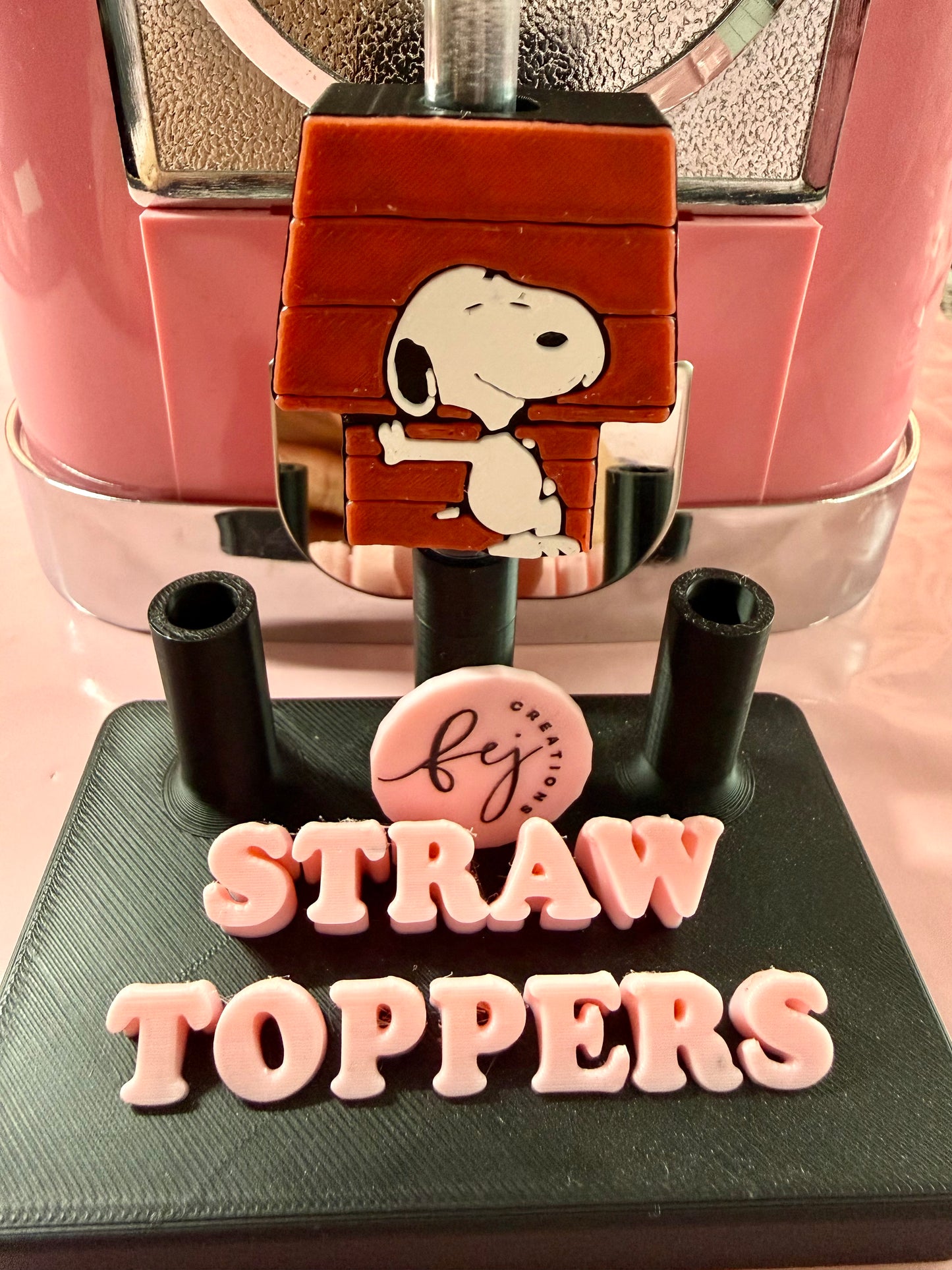 Snoopy House Straw Topper