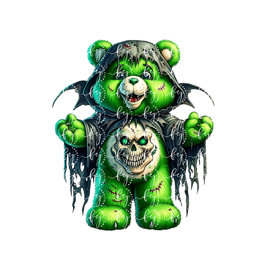 Grim Glow Bear UV DTF Decal