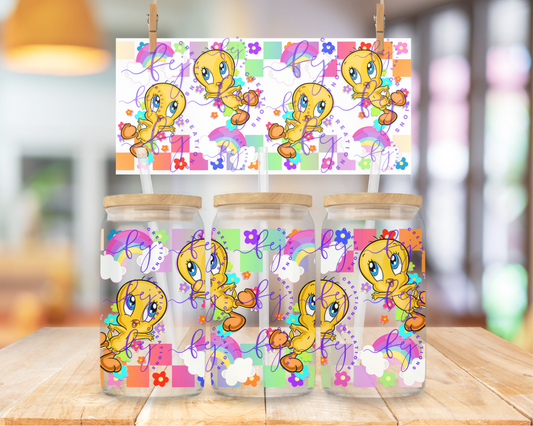 Groovy Chick Days 16oz UV DTF Cup Wrap