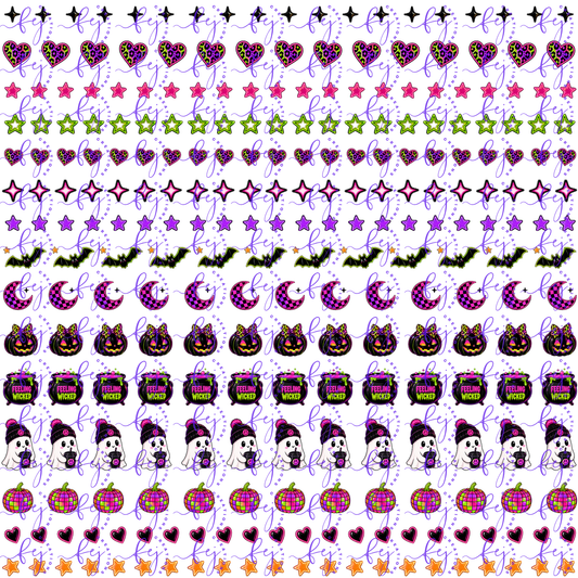 Halloween Pen Elements 4 UV DTF SHEET