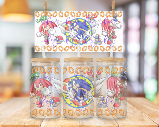 Hedgehog Adventure 16oz UV DTF Cup Wrap
