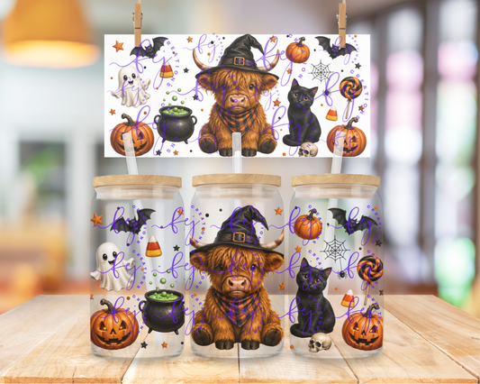 Highland Haunts 16oz UV DTF Cup Wrap