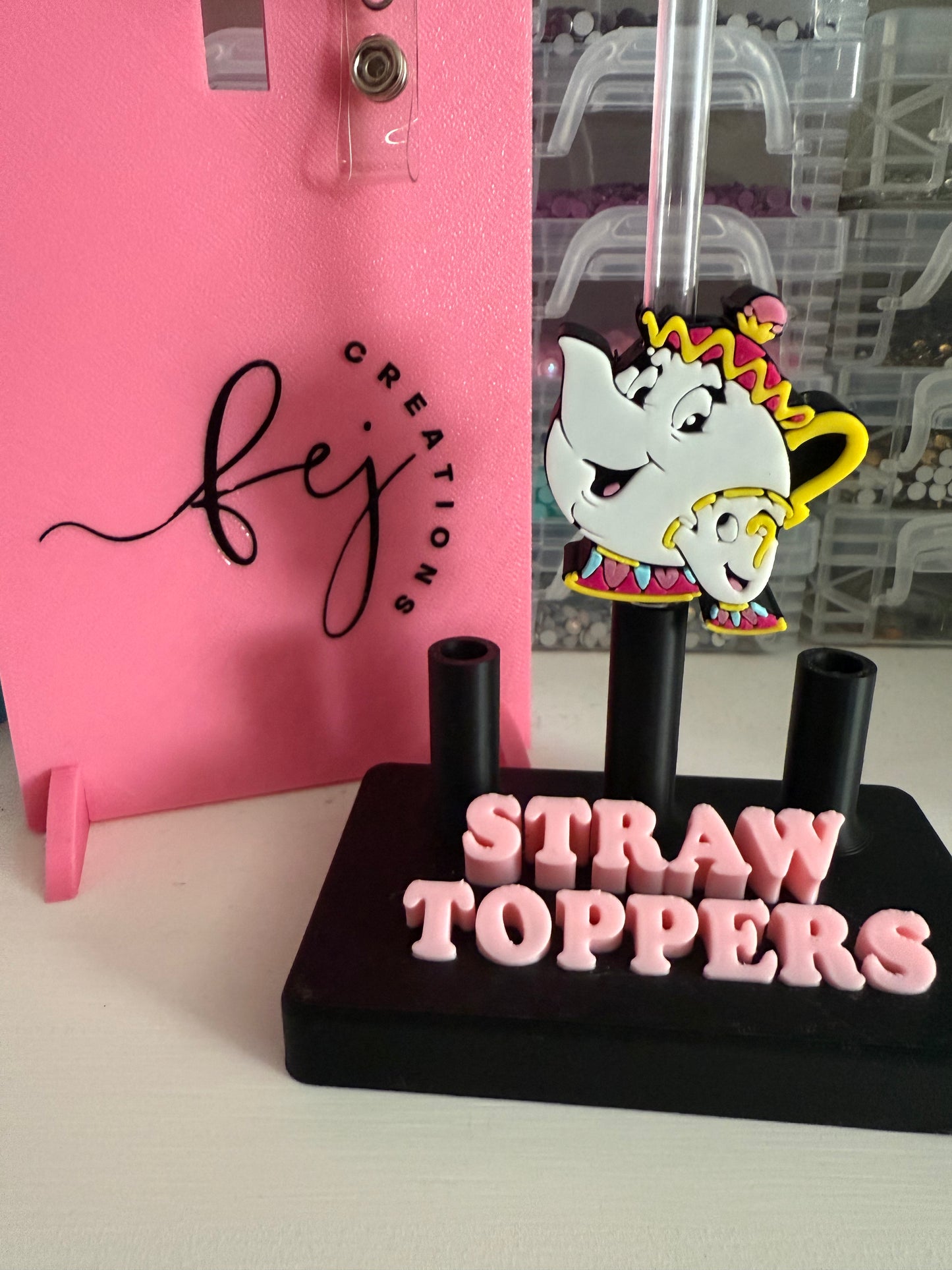Mrs Potts & Chip Straw Topper