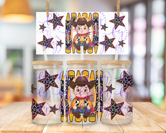 Little Cowboy Cutie 16oz UV DTF Cup Wrap