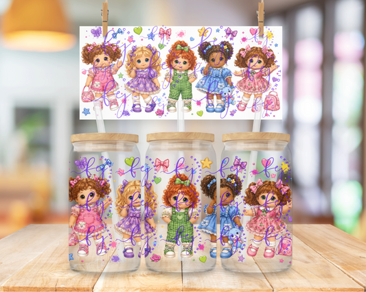 Little Darling Dolls 16oz UV DTF Cup Wrap