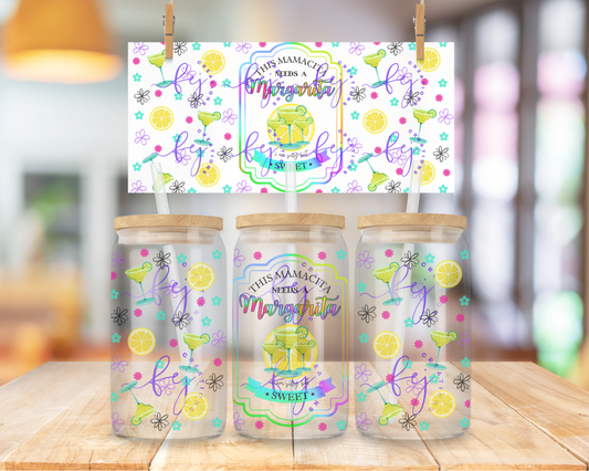 Margarita Mamacita 16oz UV DTF Cup Wrap