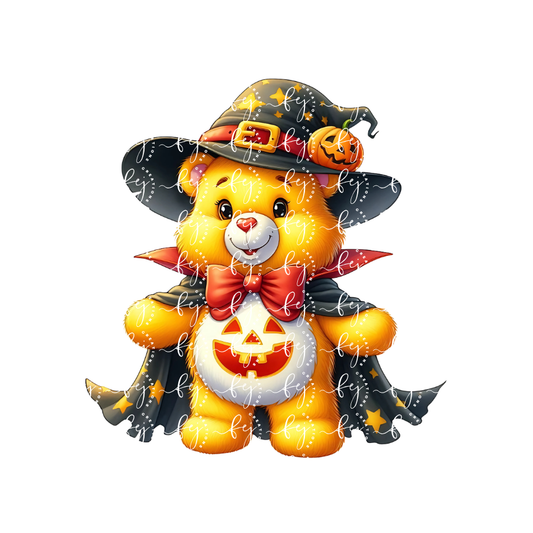 Pumpkin Spell Bear UV DTF Decal