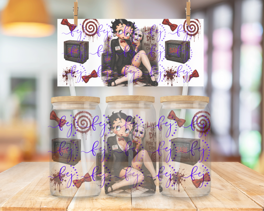 Puzzle Piece Pin Up 16oz UV DTF Cup Wrap