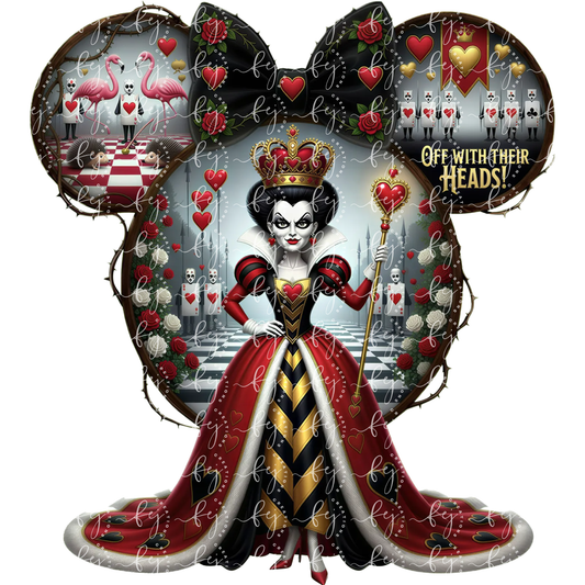 Queen of Hearts UV DTF Decal