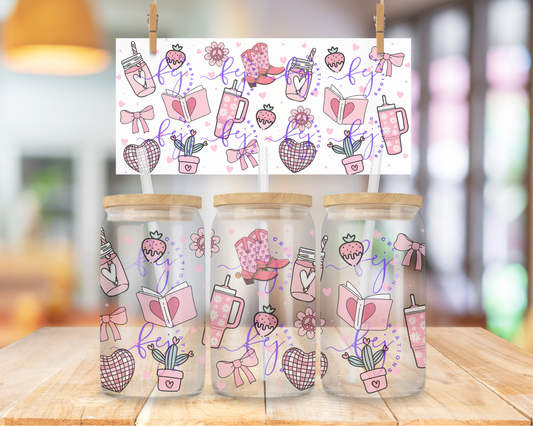 Retro Western Coffee 16oz UV DTF Cup Wrap