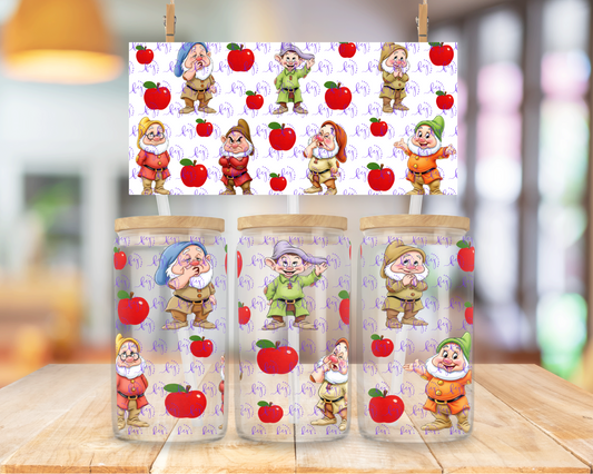 Seven Whimsical Miners 16oz UV DTF Cup Wrap