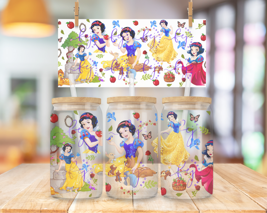 Snow Fairytale 16oz UV DTF Cup Wrap