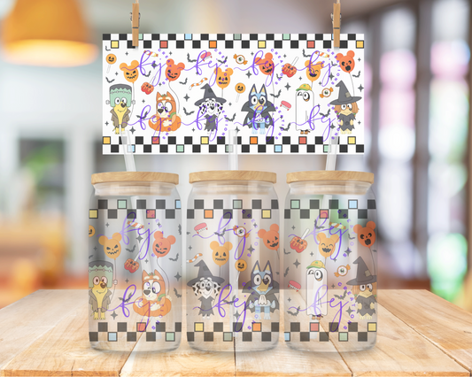 Spooky Healer Squad 16oz UV DTF Cup Wrap