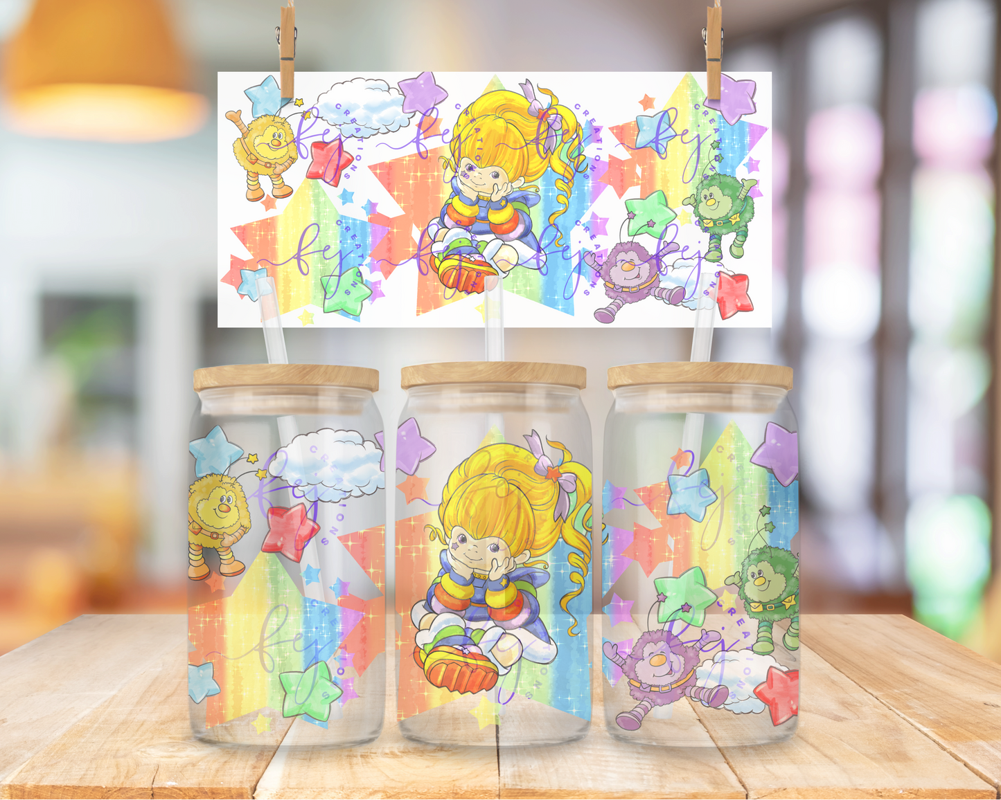 Starshine Dreams 16oz UV DTF Cup Wrap